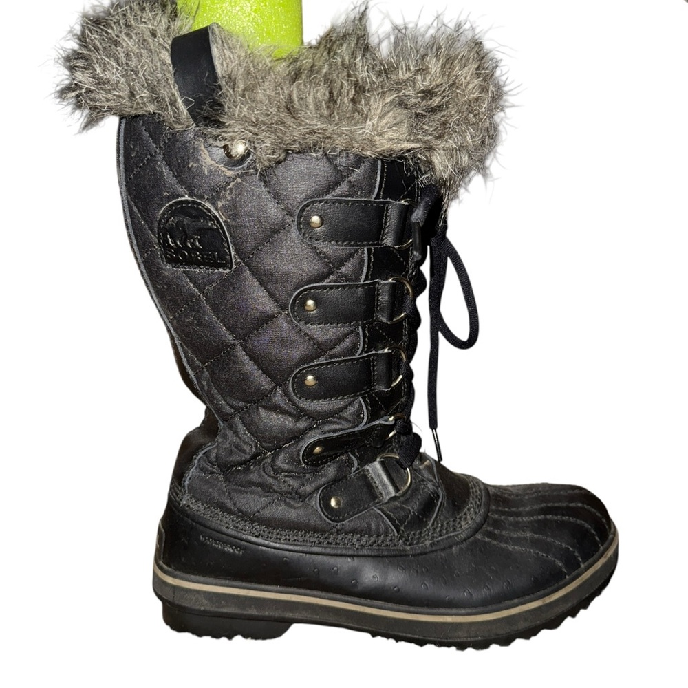 Sorel Tofino Women's Quilted Black Winter Boots - Picture 5 of 11